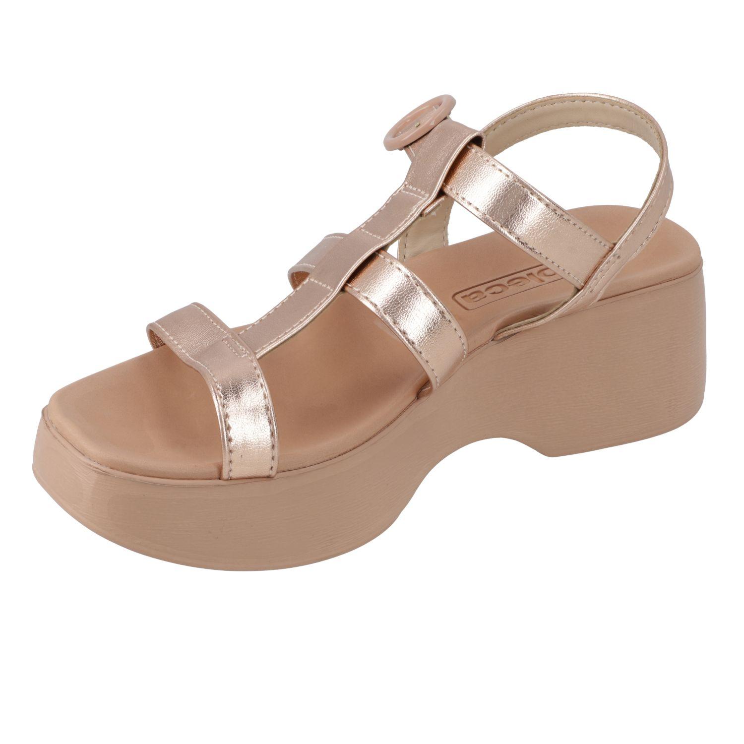 Sandalia Plana Moleca Rosado 15414-2