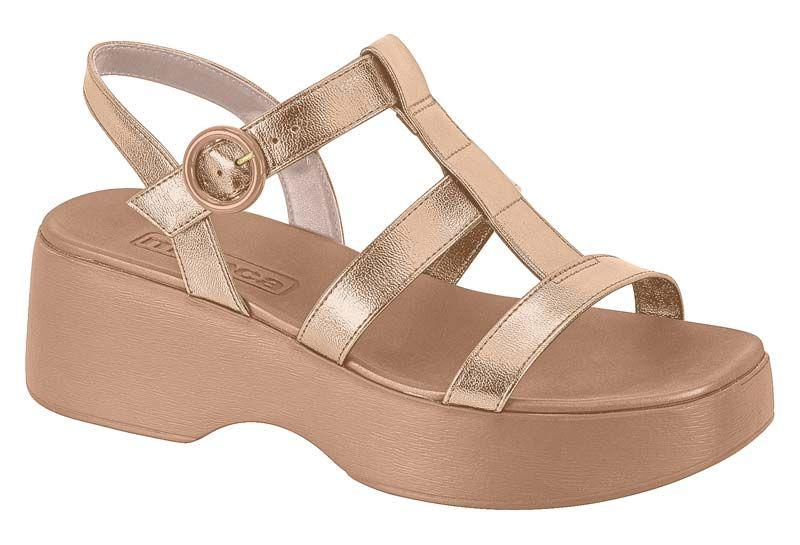 Sandalia Plana Moleca Rosado 15414-5