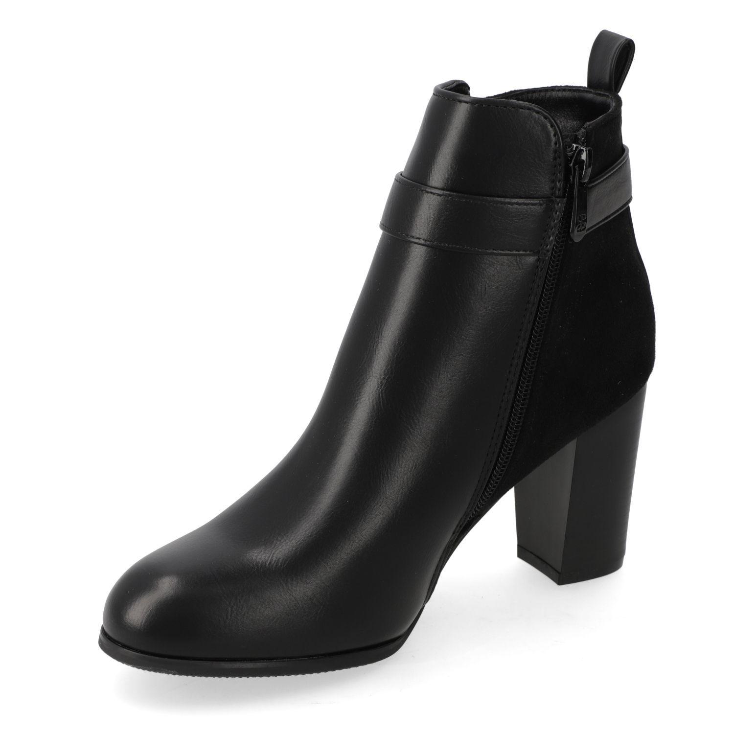 Botín Reina Mujer New Walk Negra Taco 8 cm-2