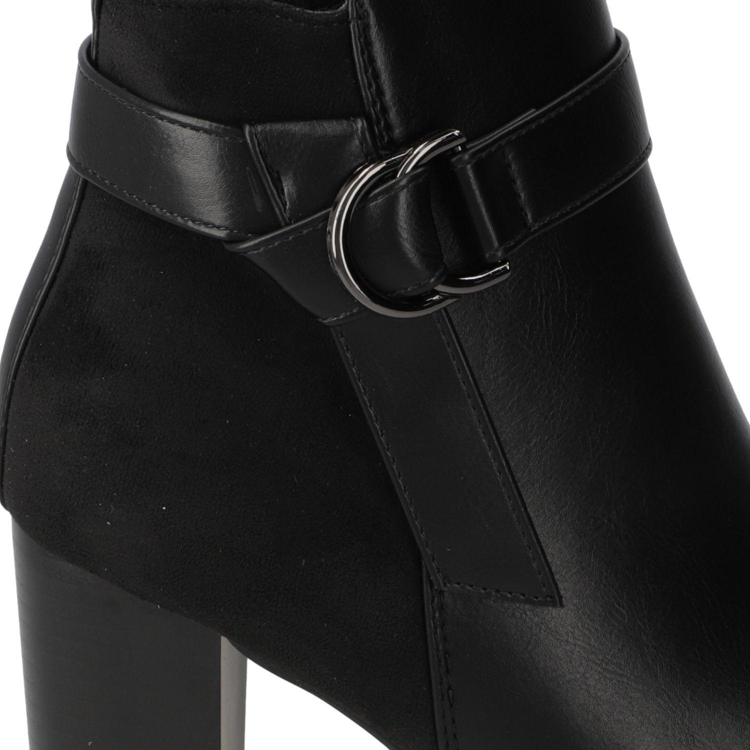 Botín Reina Mujer New Walk Negra Taco 8 cm-3