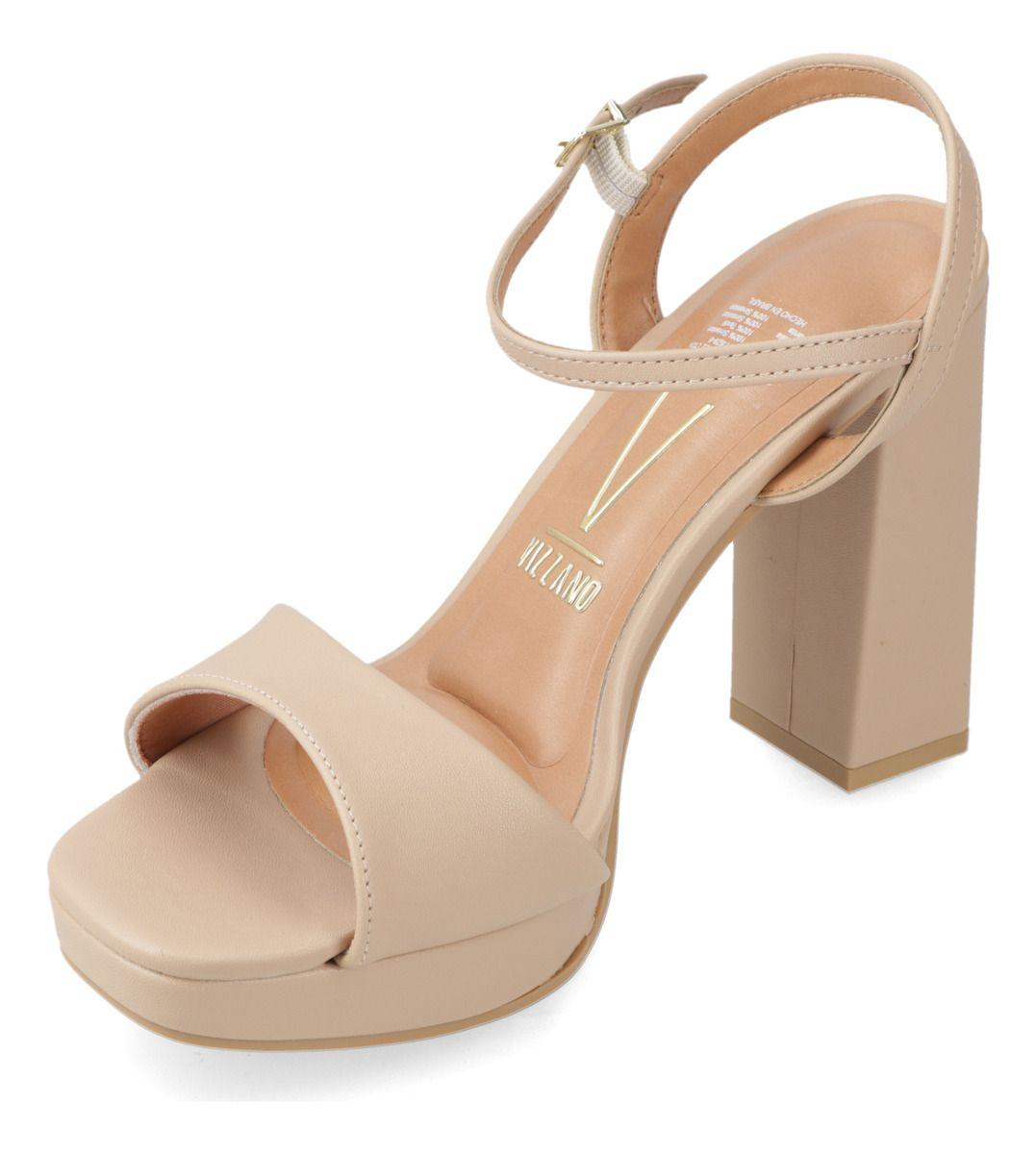Sandalia Fiesta Taco Ancho Beige Vizzano Mujer-2