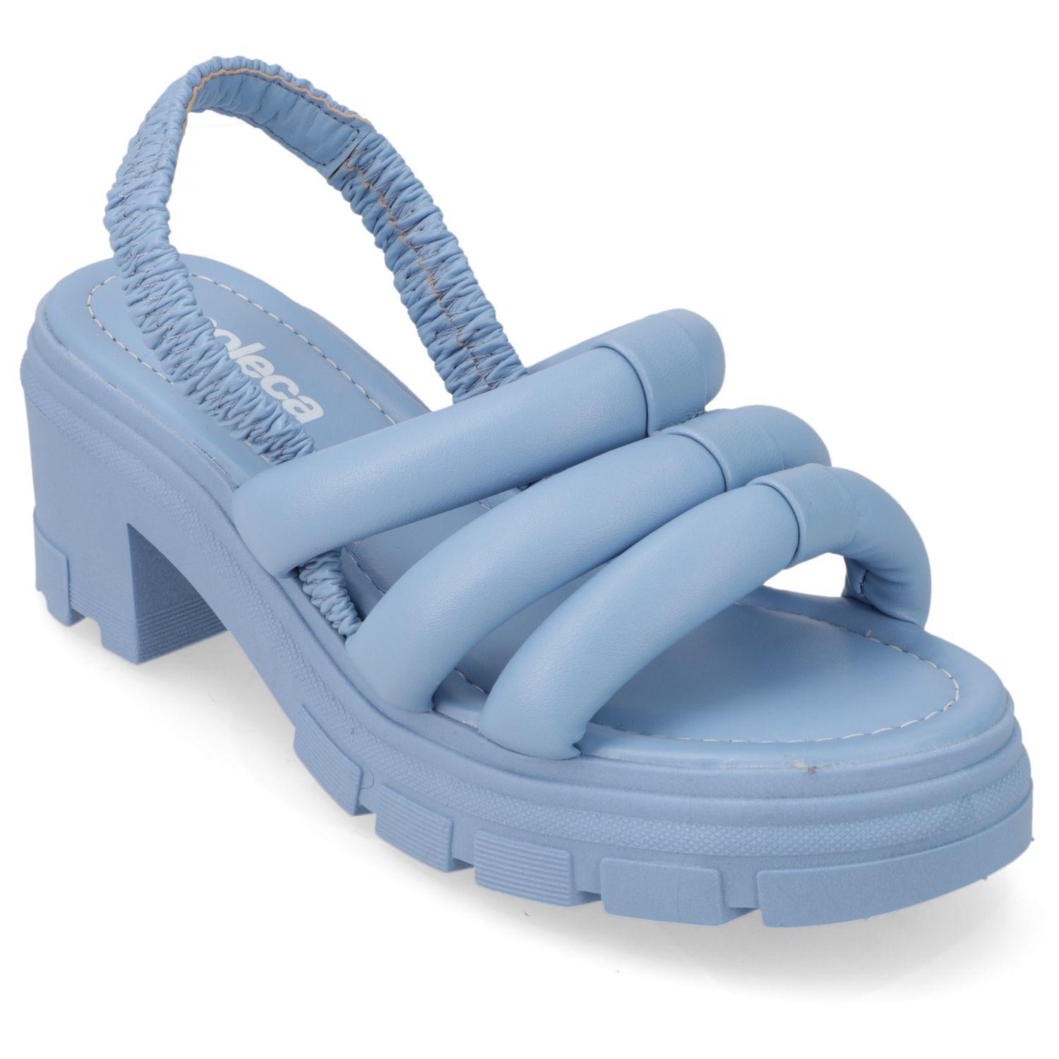 Sandalia Taco Moleca Celeste 10917-0