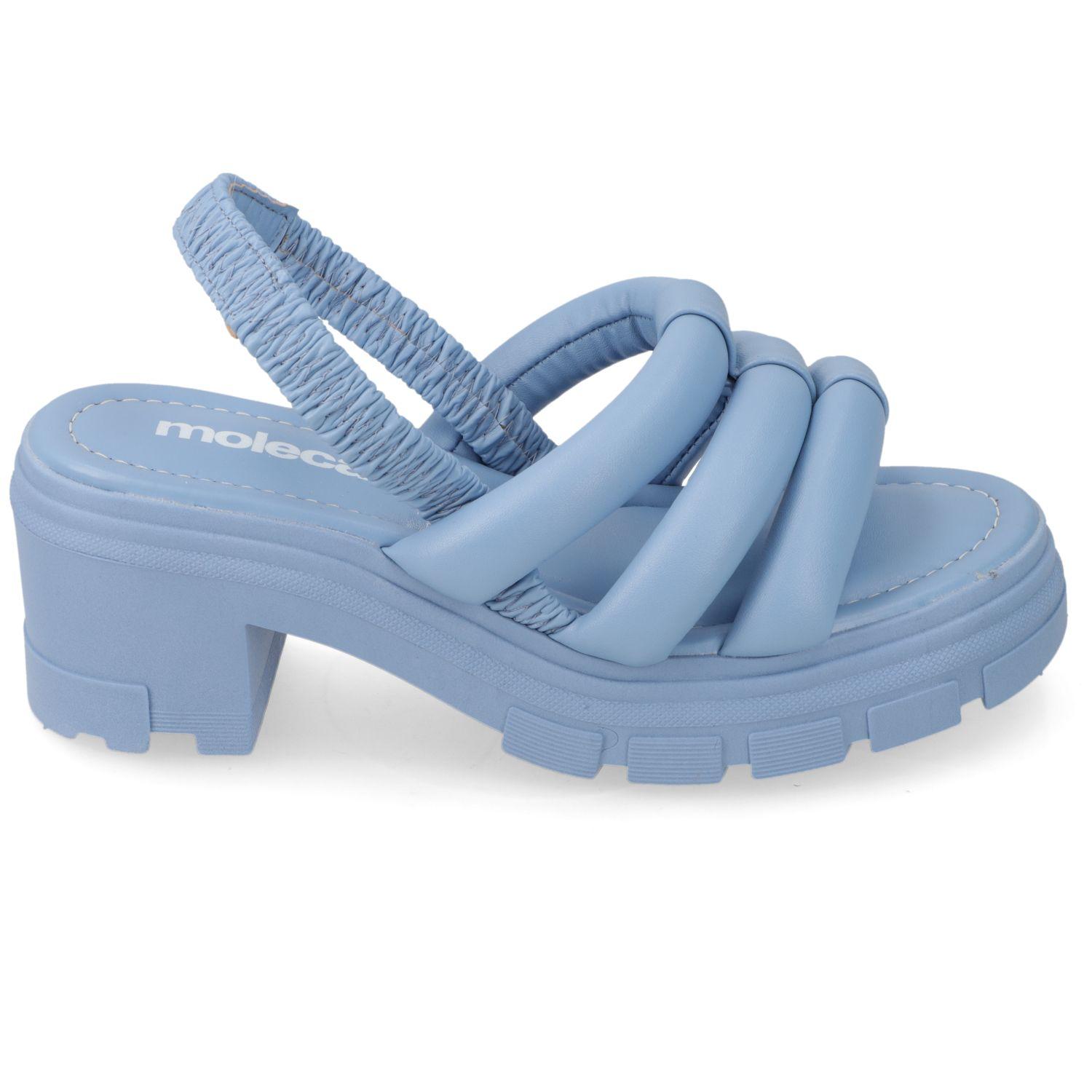 Sandalia Taco Moleca Celeste 10917-1