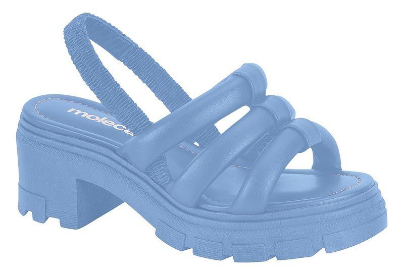 Sandalia Taco Moleca Celeste 10917-6