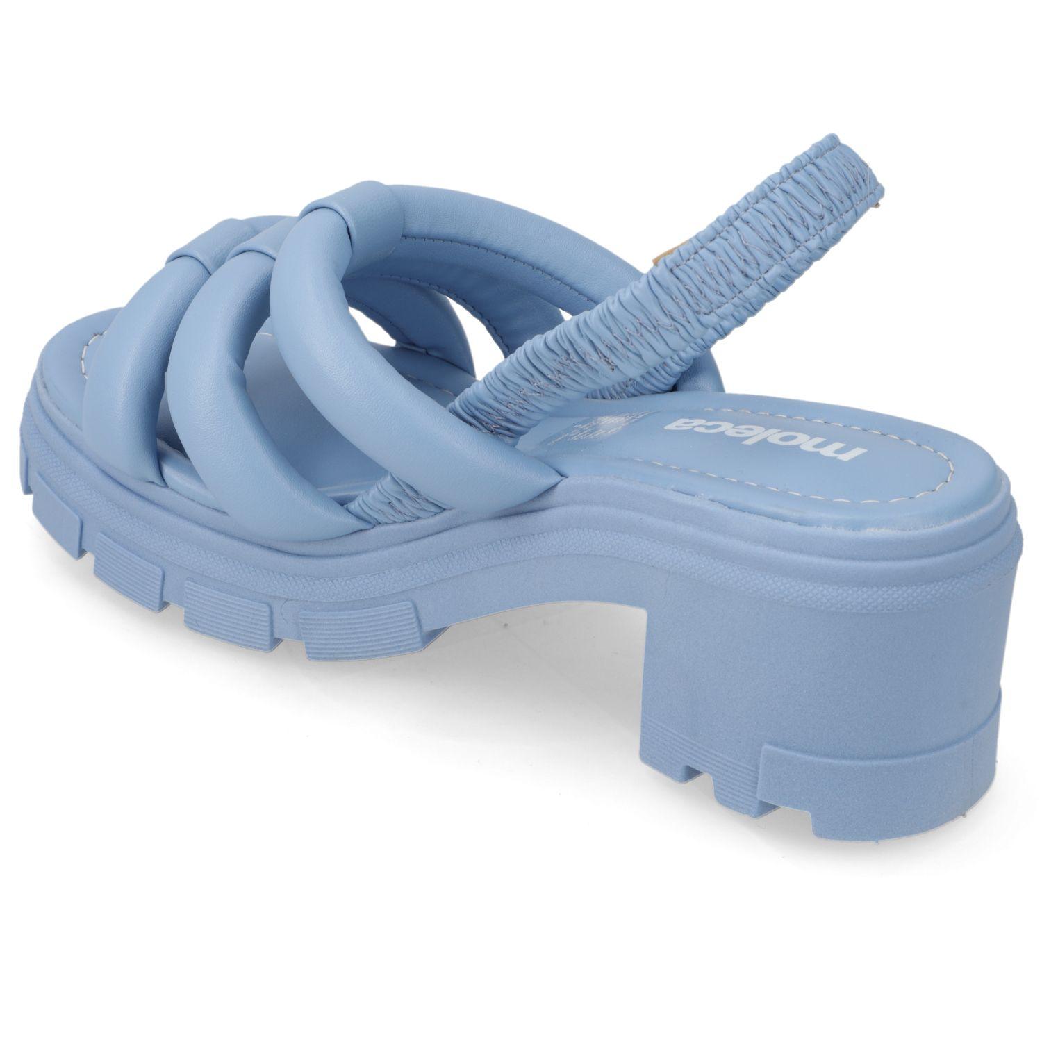 Sandalia Taco Moleca Celeste 10917-3