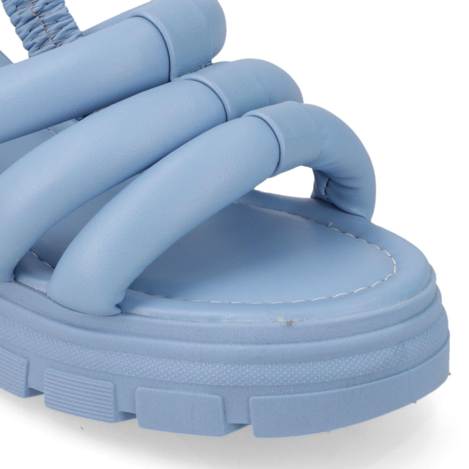 Sandalia Taco Moleca Celeste 10917-5