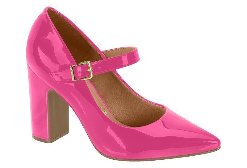 Zapato Mujer Taco Cuadrado Charol Pink 1285-436- Vizzano-0