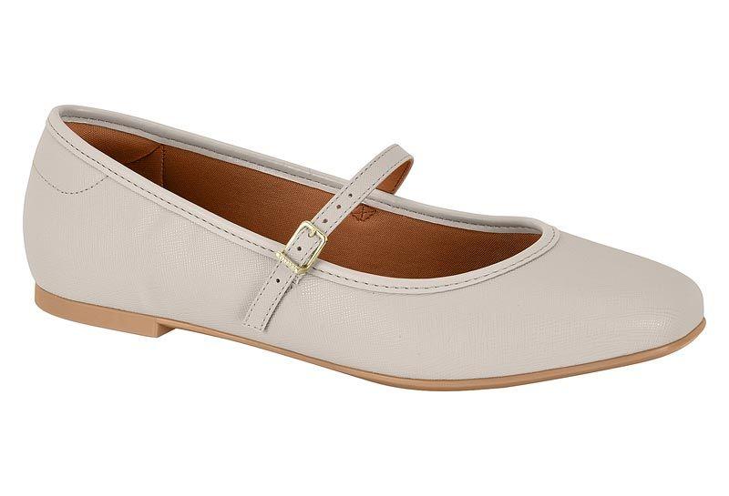Ballerina Vizzano Gris Efecto Cuero-0