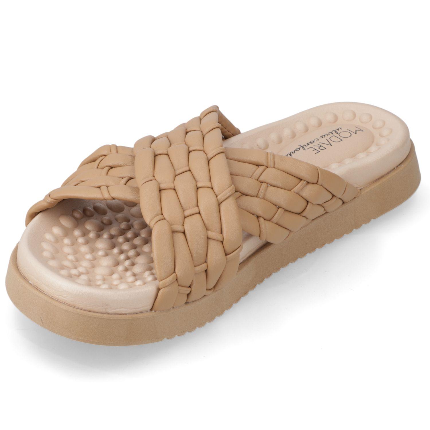 Sandalia Plana Modare Café 13949-2