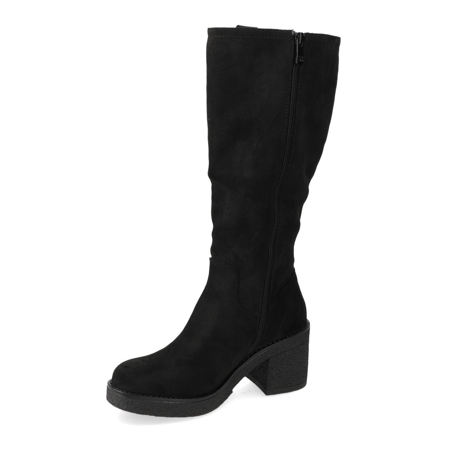 Bota Mujer New Walk Taco Ancho 7cm Negro-2