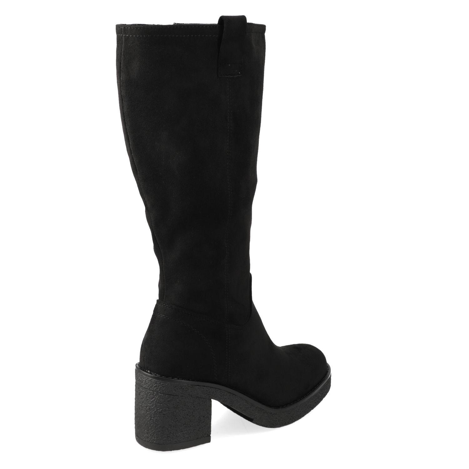 Bota Mujer New Walk Taco Ancho 7cm Negro-3