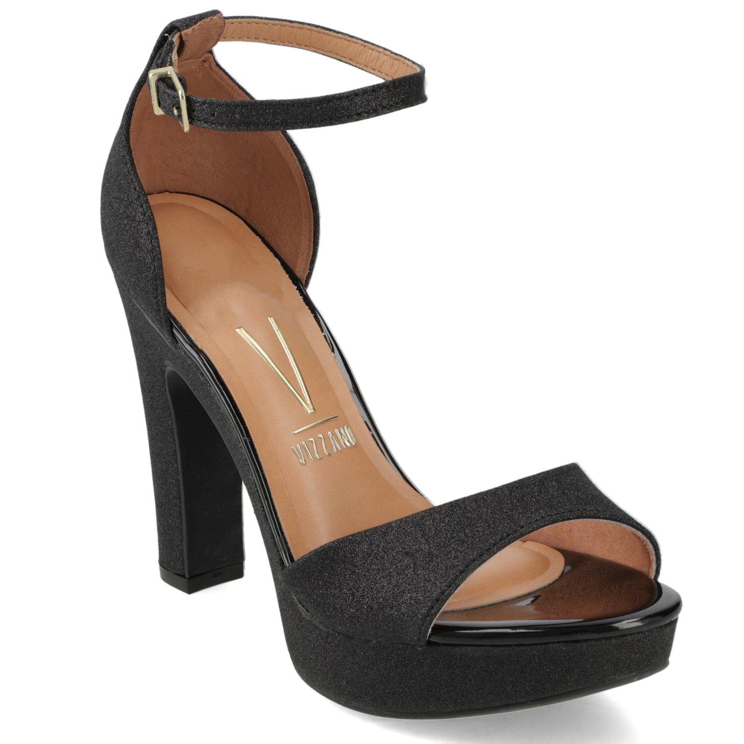 Sandalia Taco Negra Vizzano-0