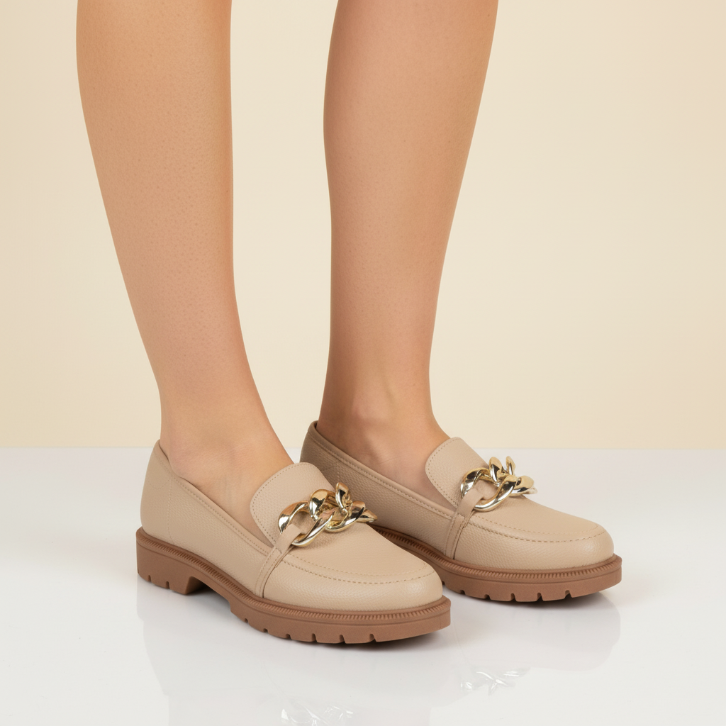 Mocasin Beige Beira Rio-6