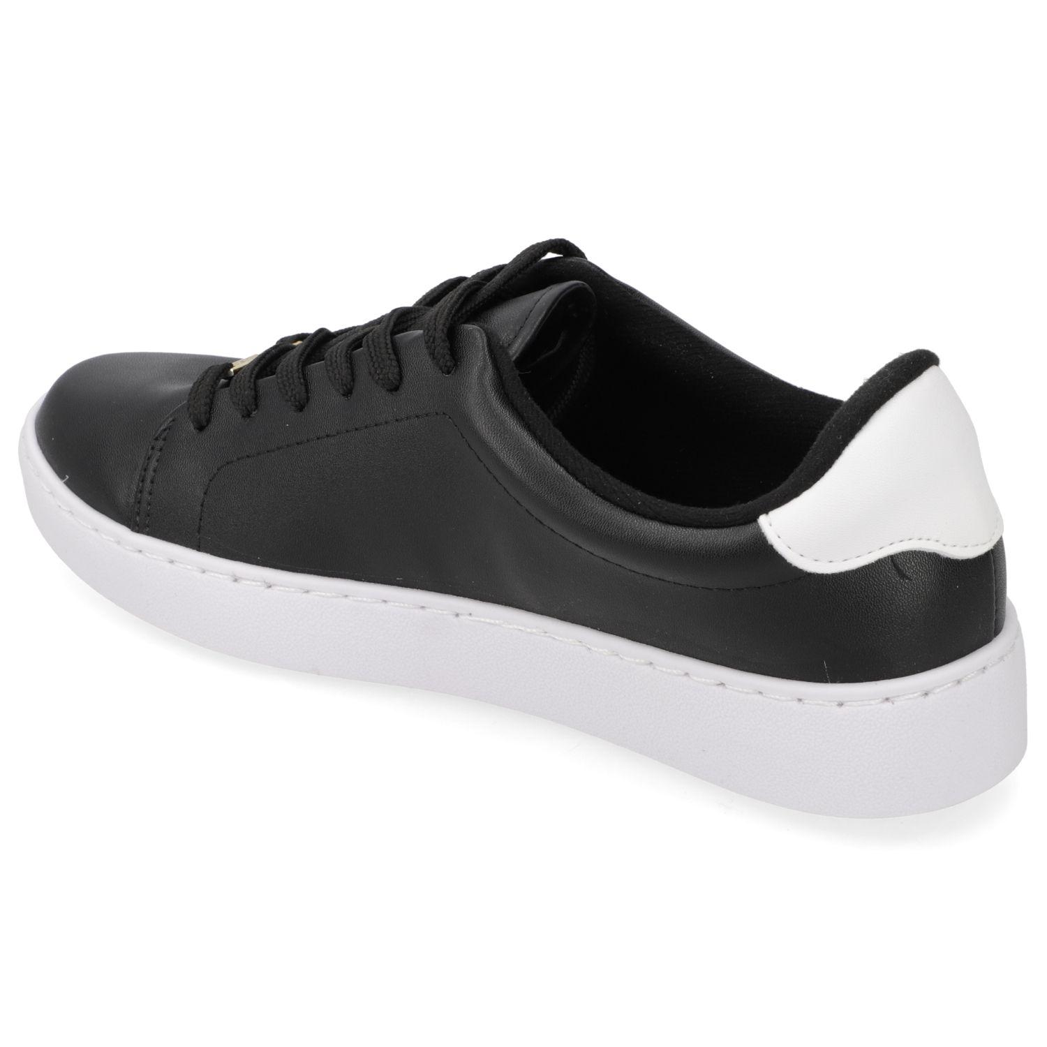 Zapatilla Casual Vizzano Negro Efecto Cuero-3