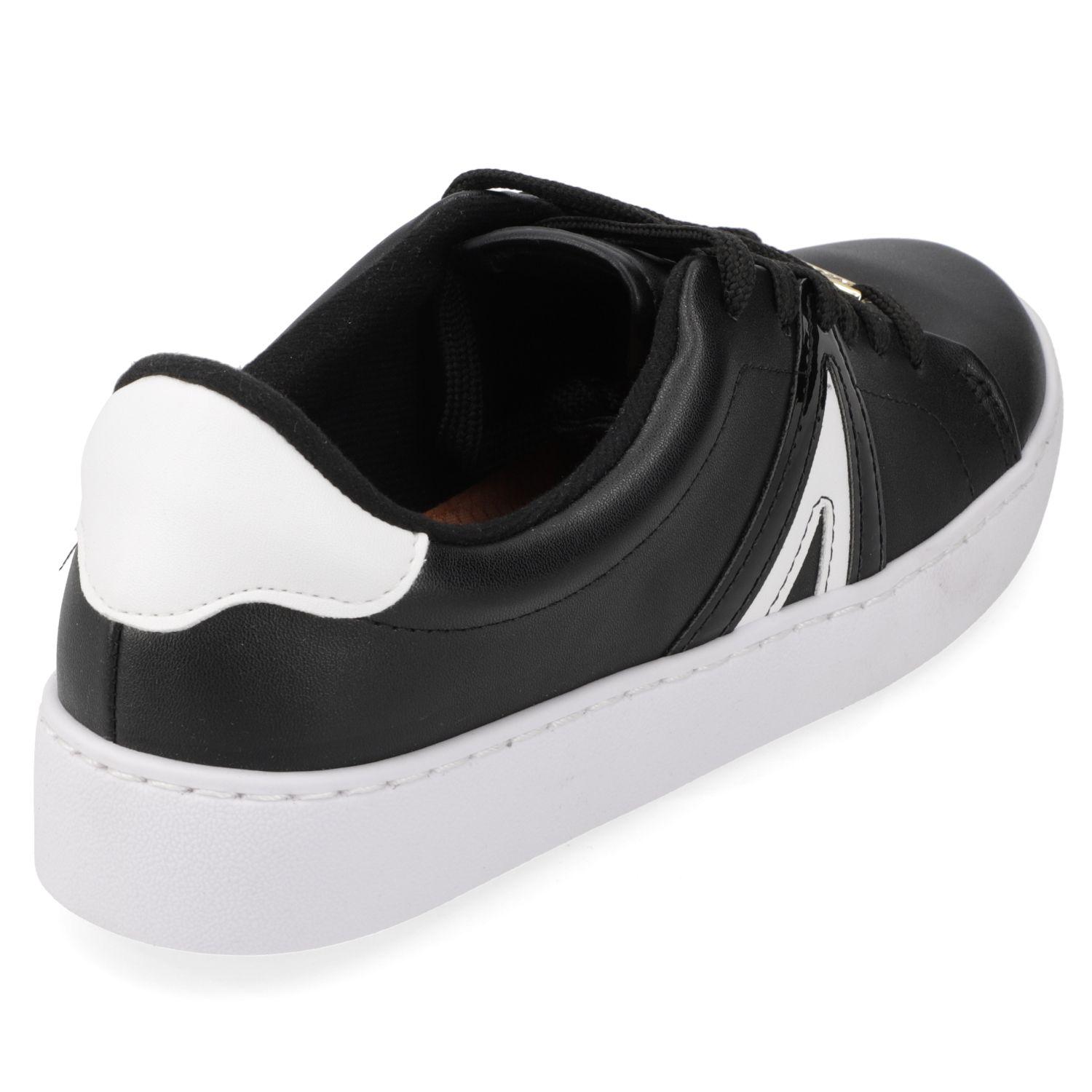 Zapatilla Casual Vizzano Negro Efecto Cuero-4