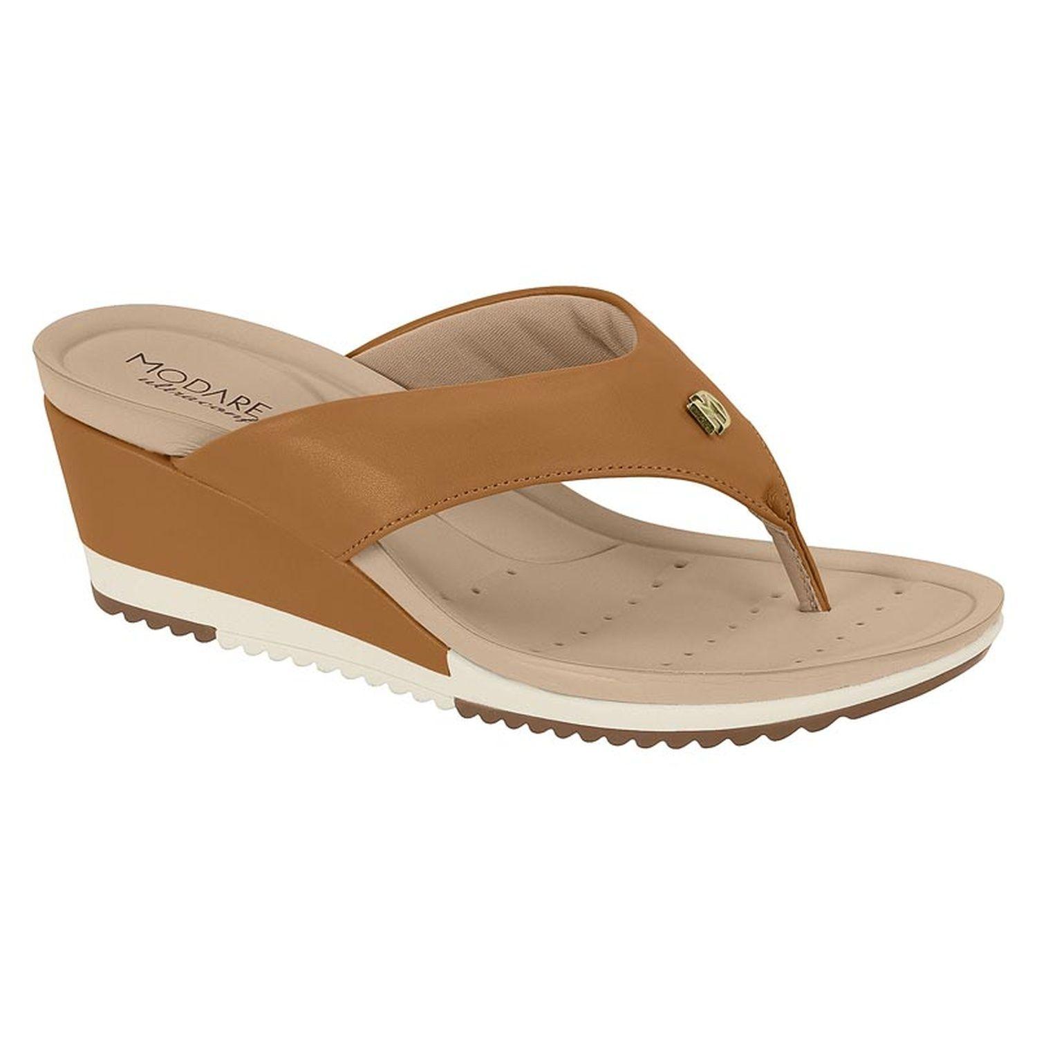 Sandalia Taco Modare Camel 15476-0