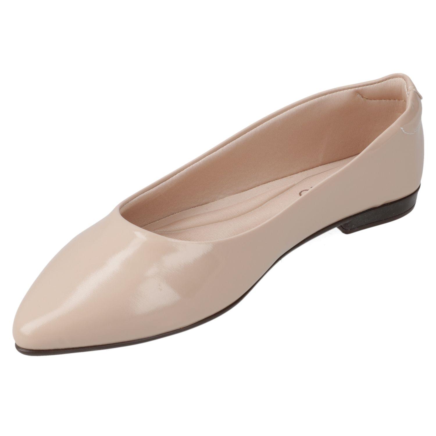 Ballerina Beira Rio Beige Efecto Cuero-2