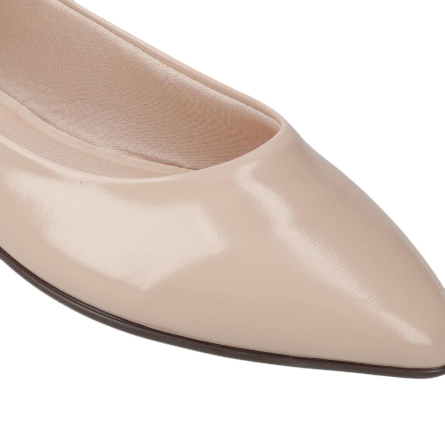 Ballerina Beira Rio Beige Efecto Cuero-5