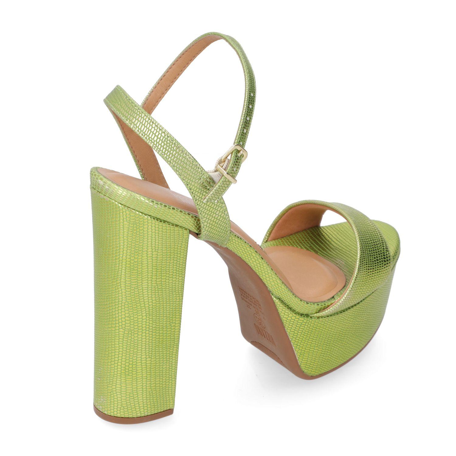 Sandalia Taco Vizzano Amarillo 10435-3