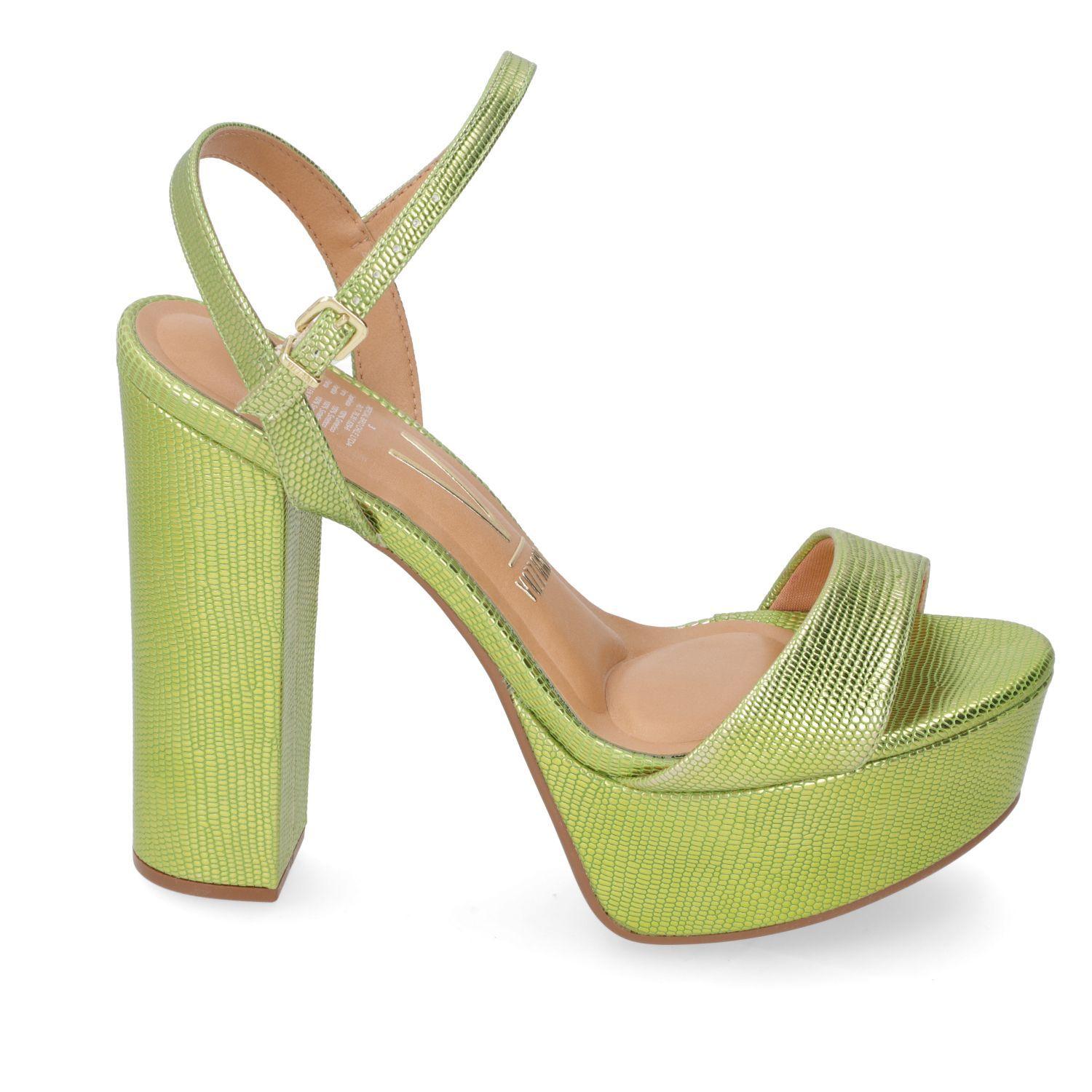 Sandalia Taco Vizzano Amarillo 10435-0