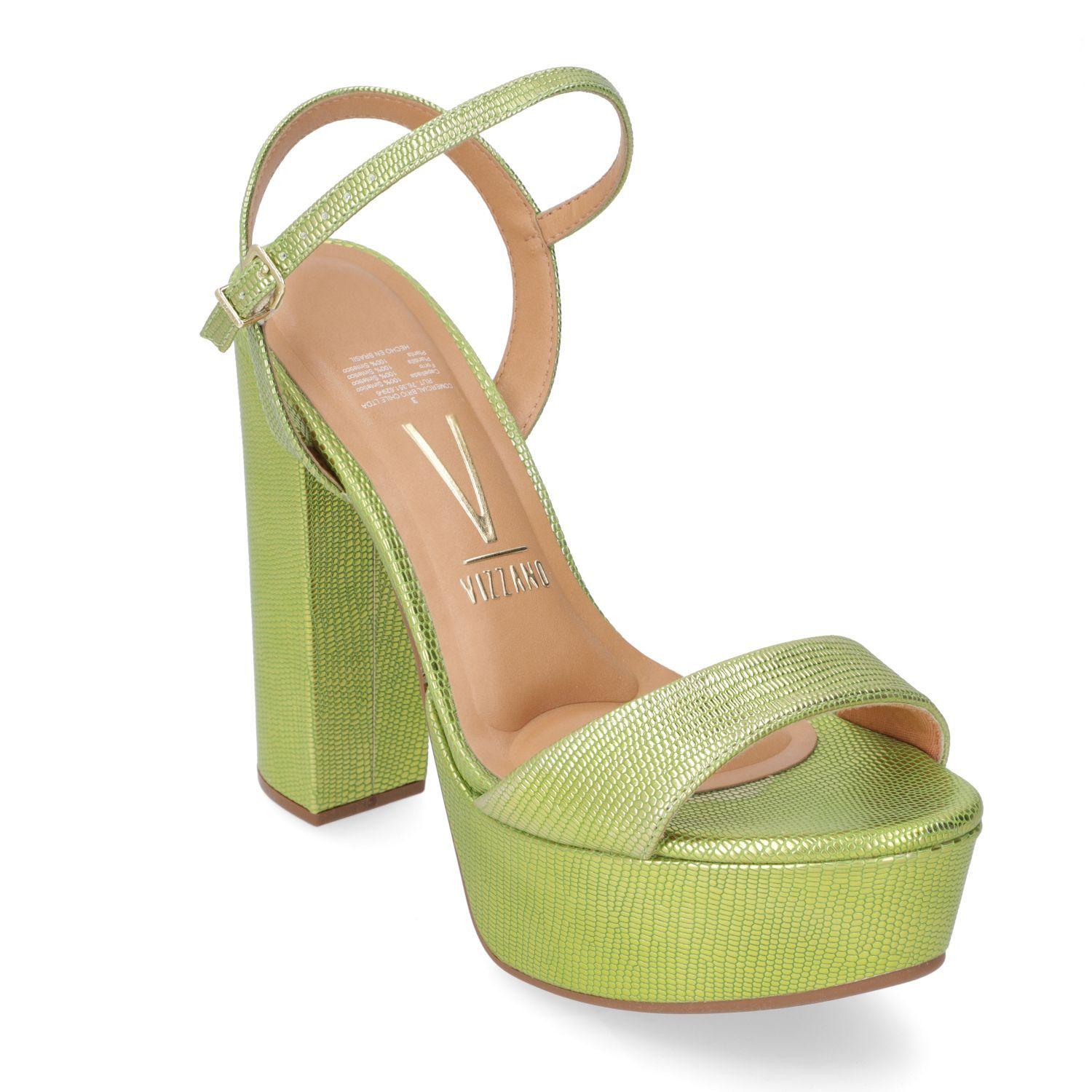 Sandalia Taco Vizzano Amarillo 10435-1