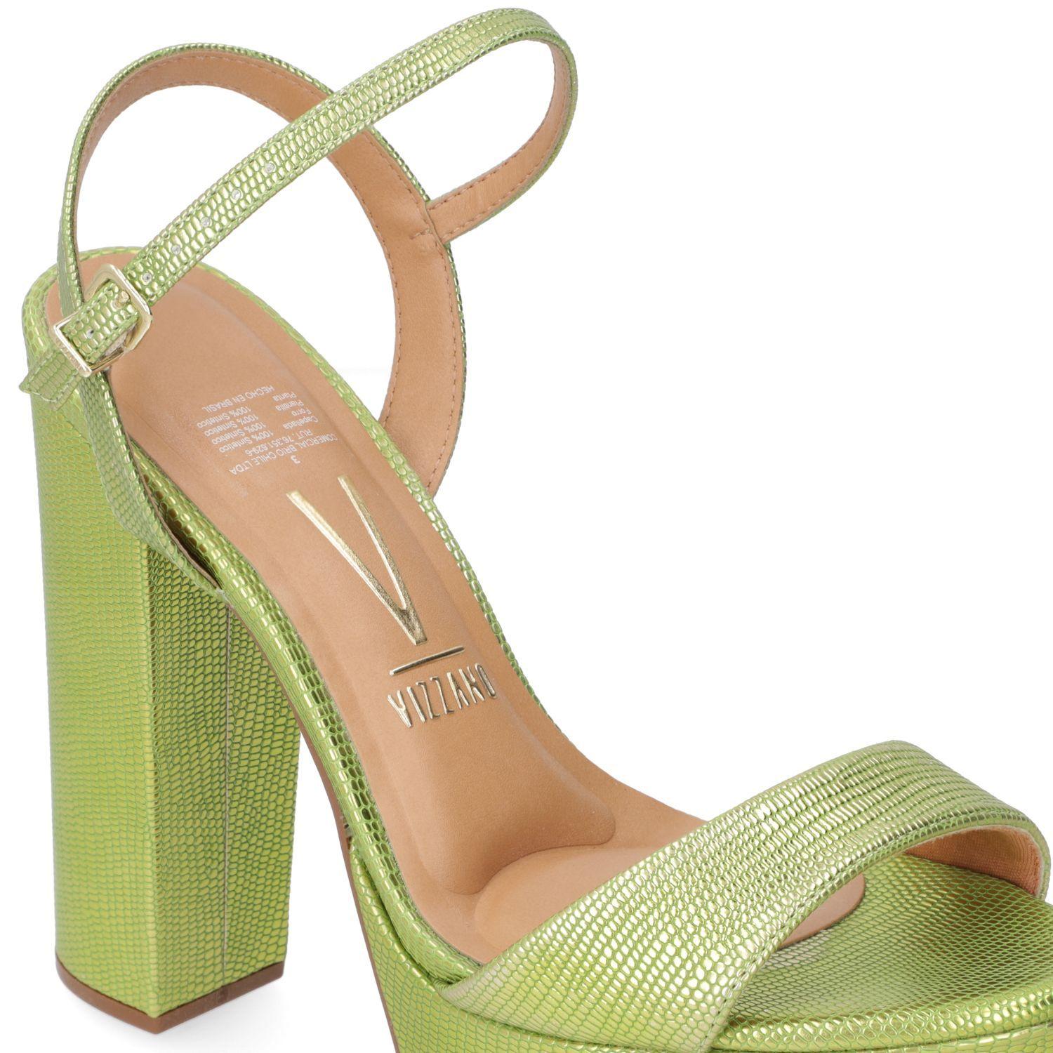 Sandalia Taco Vizzano Amarillo 10435-4