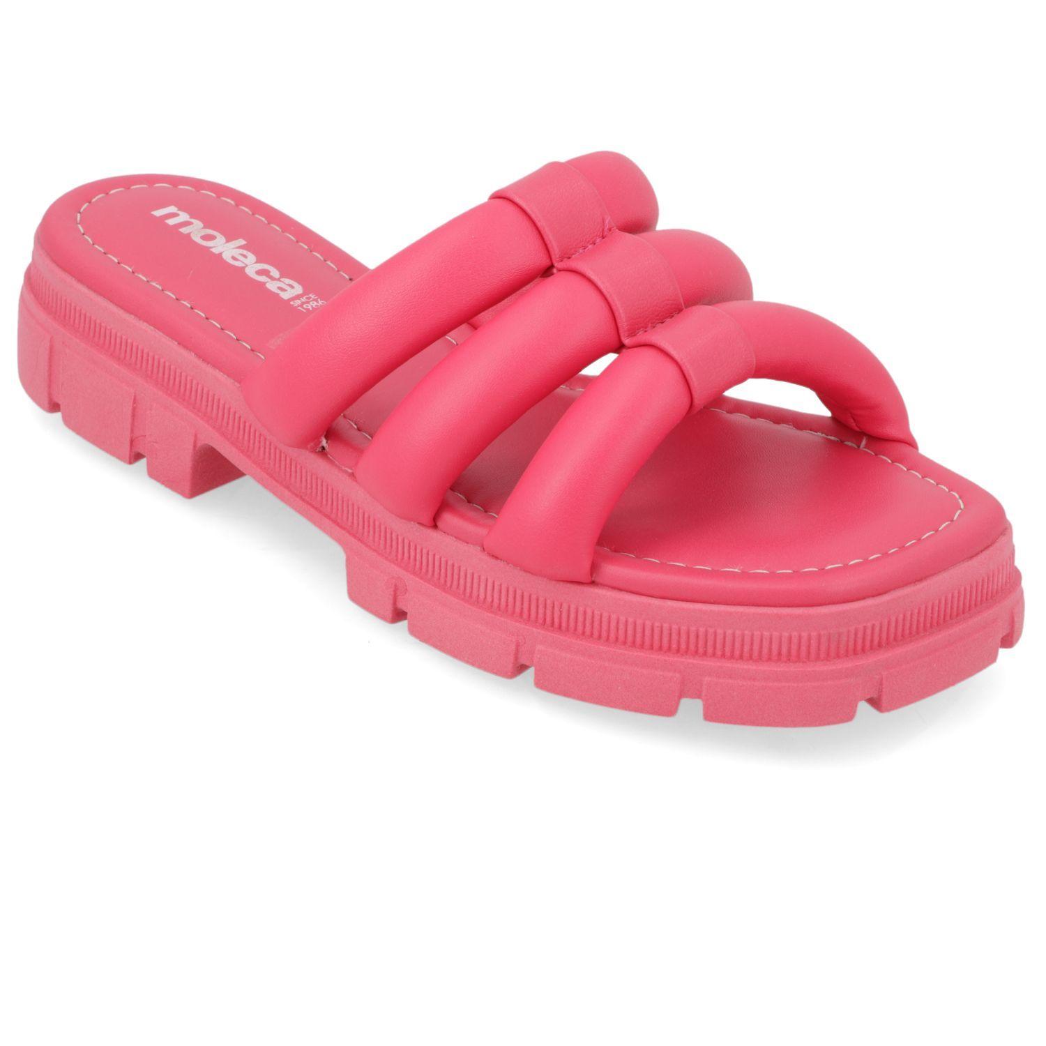 Sandalia Plana Moleca Rosado 10872-0