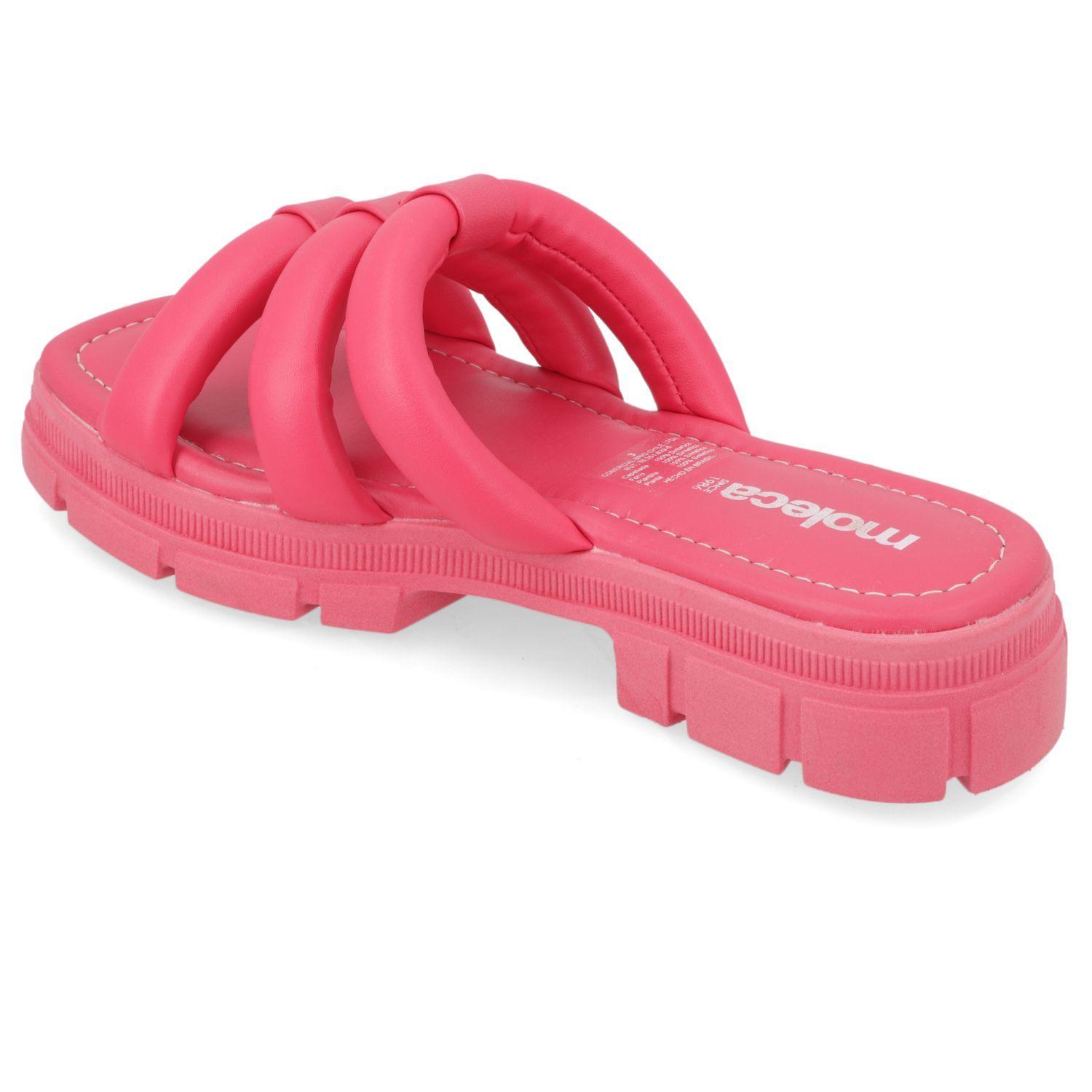 Sandalia Plana Moleca Rosado 10872-3