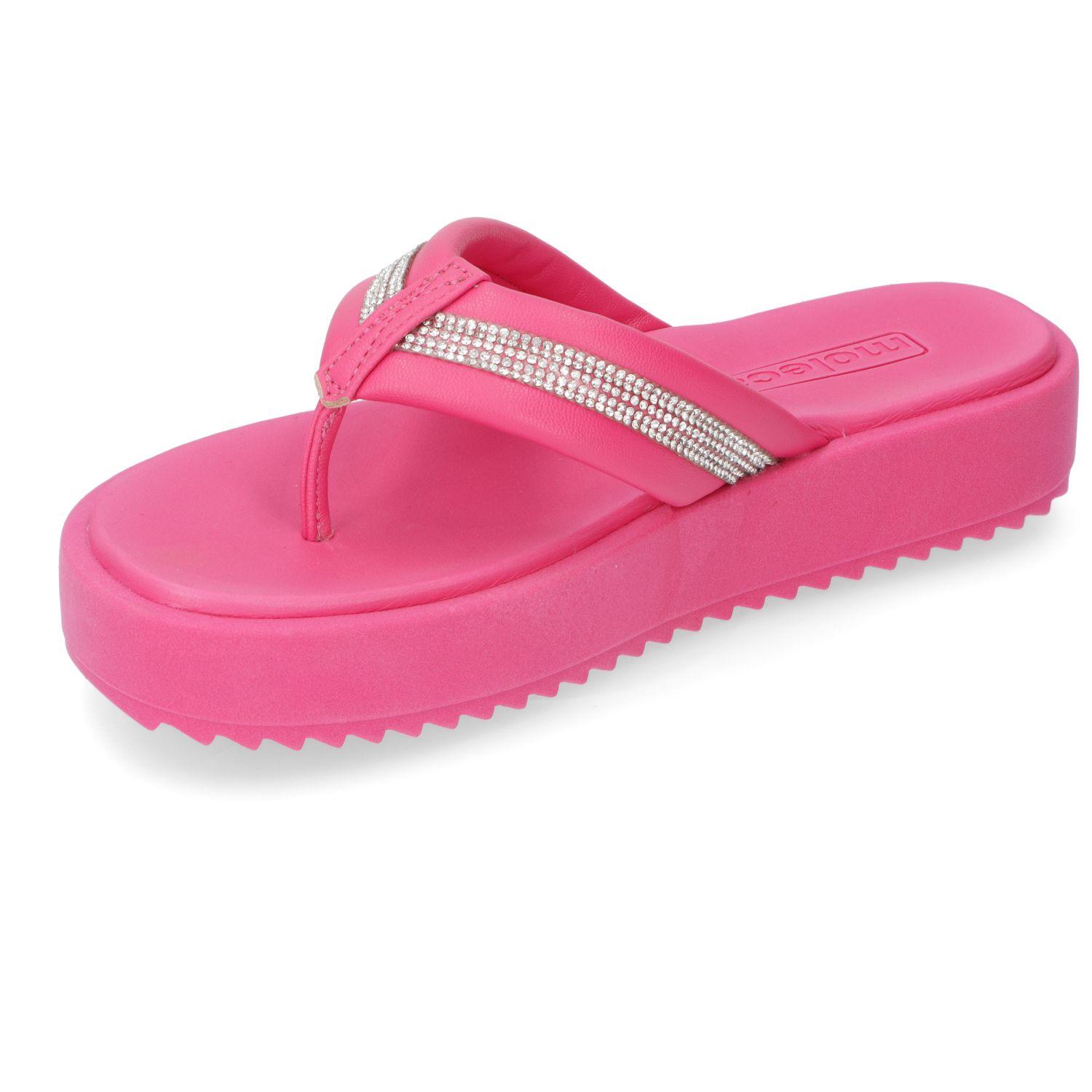 Sandalia Plana Moleca Fucsia 13452-2