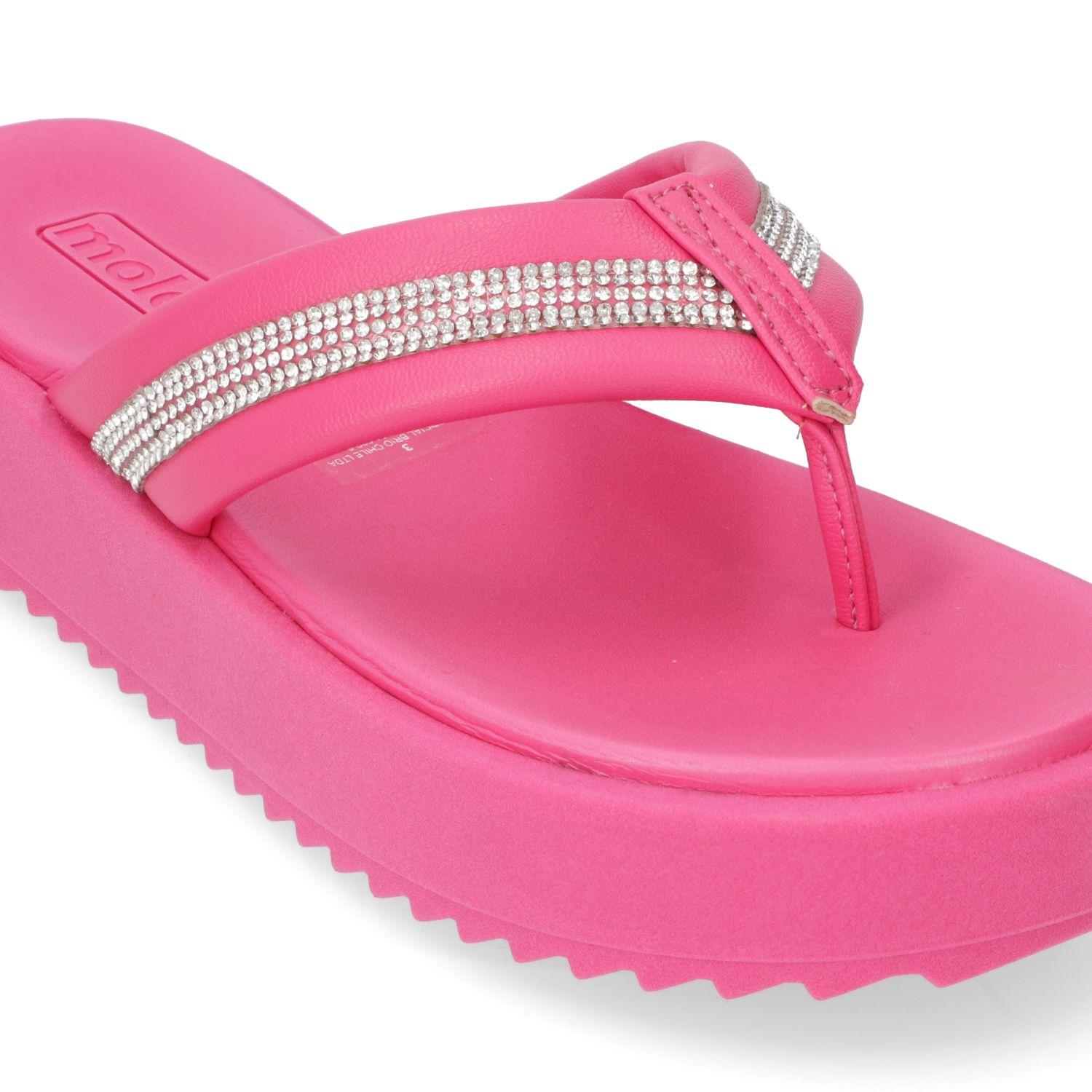 Sandalia Plana Moleca Fucsia 13452-4