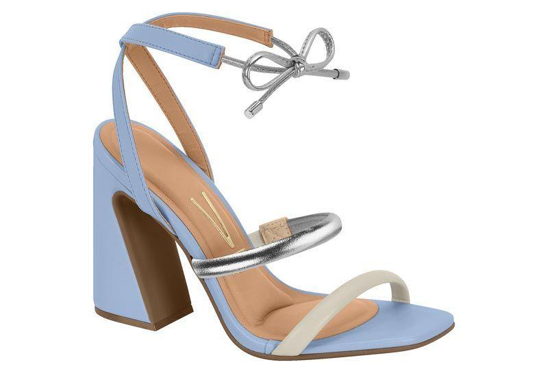 Sandalia Taco Vizzano Celeste 13739-5