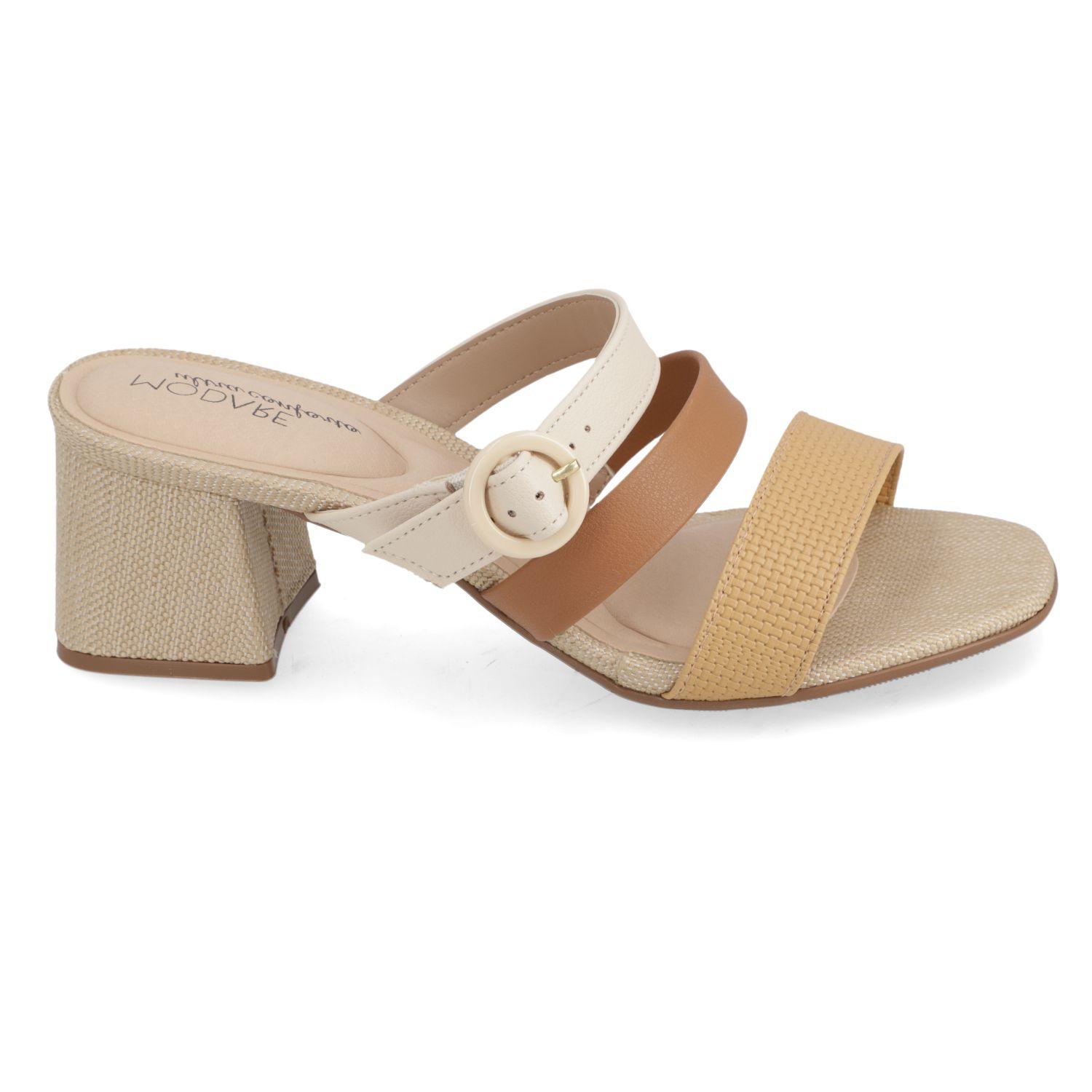 Sandalia Taco Modare Beige 15520-0