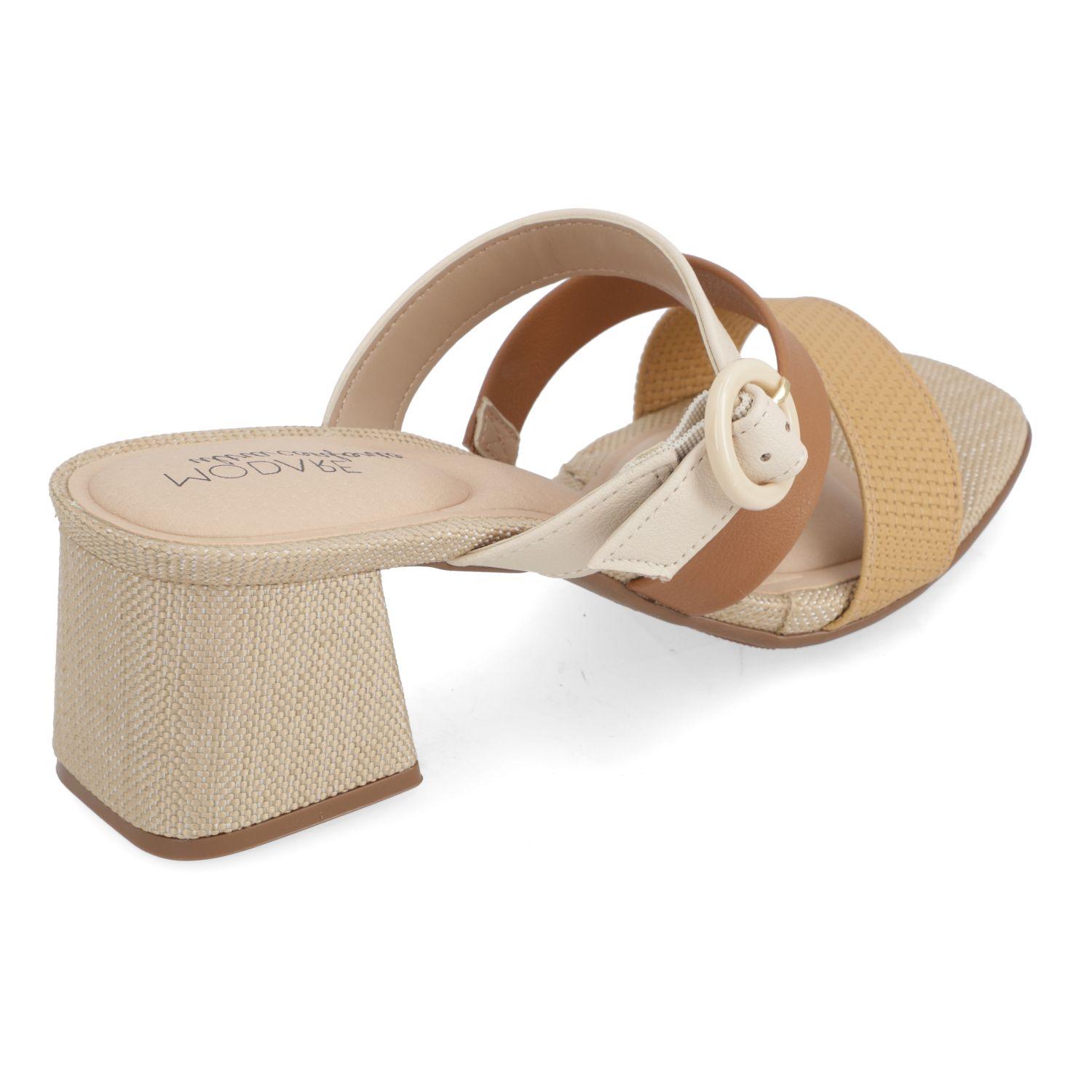 Sandalia Taco Modare Beige 15520-3