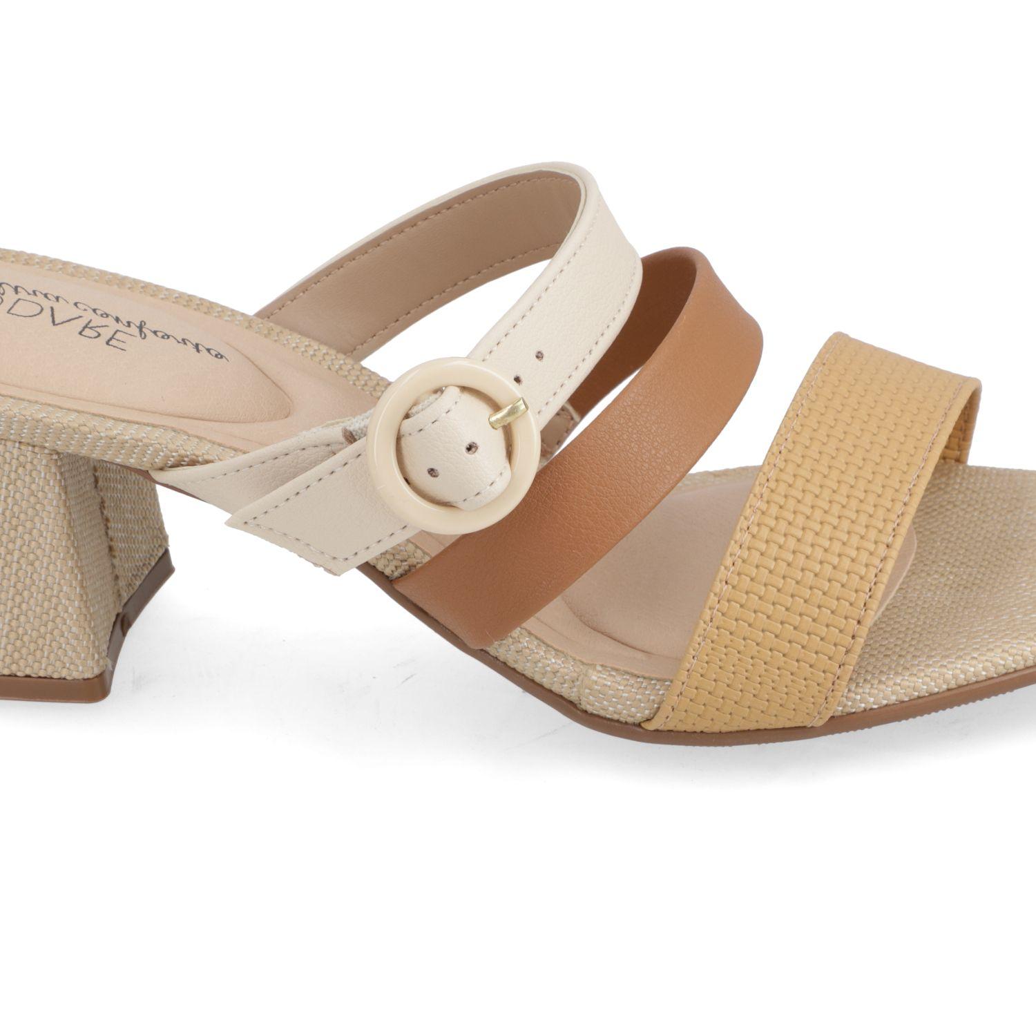 Sandalia Taco Modare Beige 15520-4