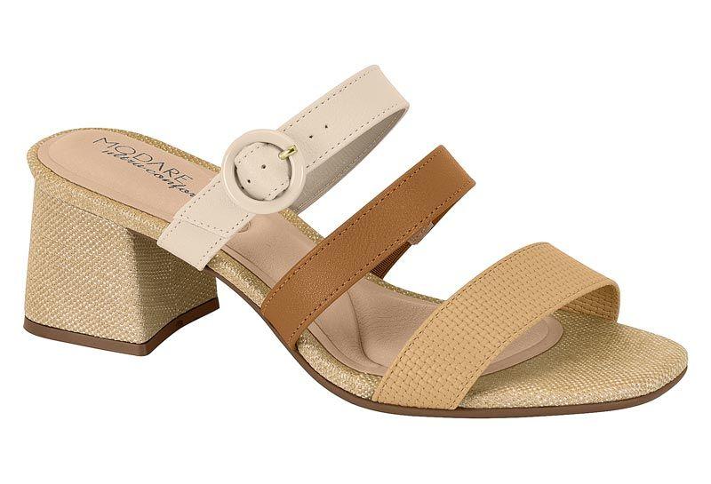 Sandalia Taco Modare Beige 15520-5