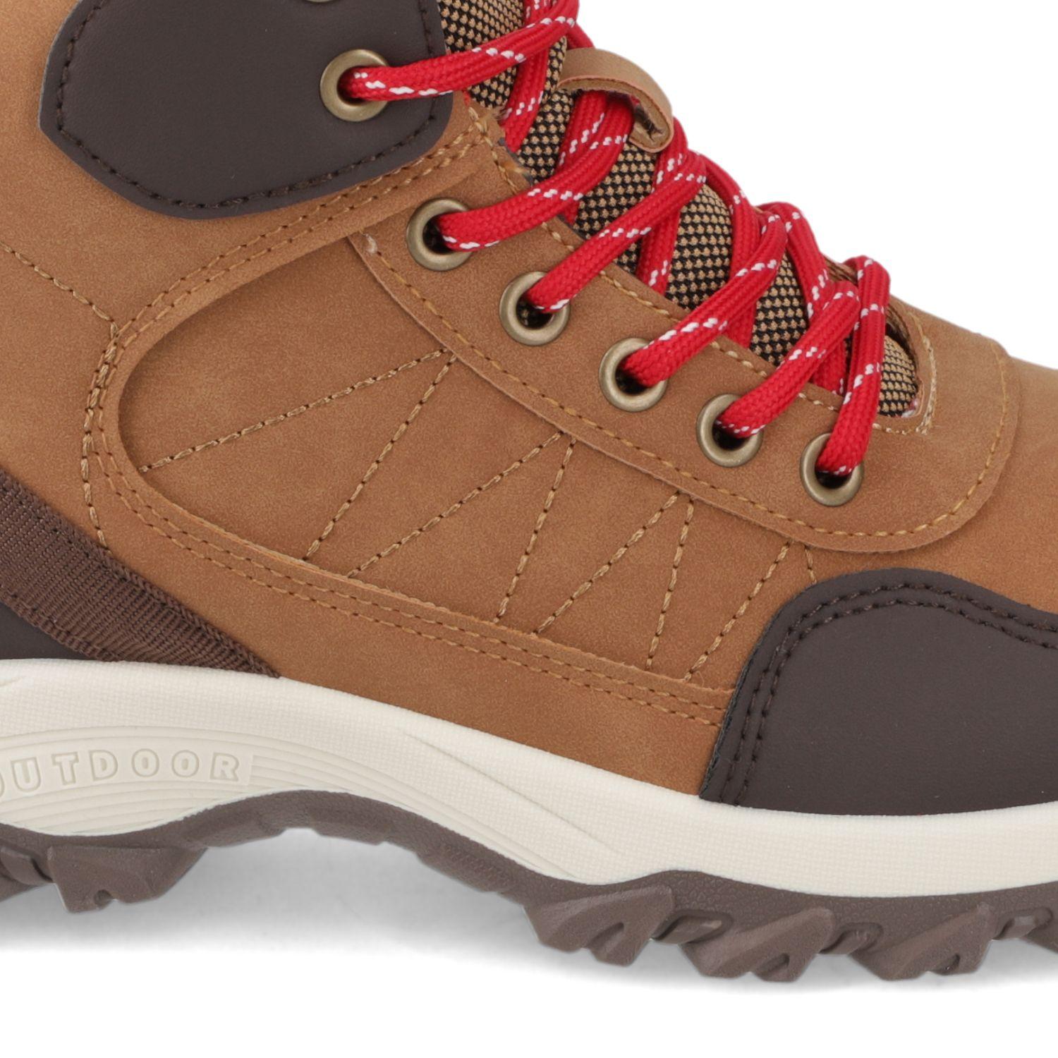 Botín outdoor Mujer New Wlak Camel-6