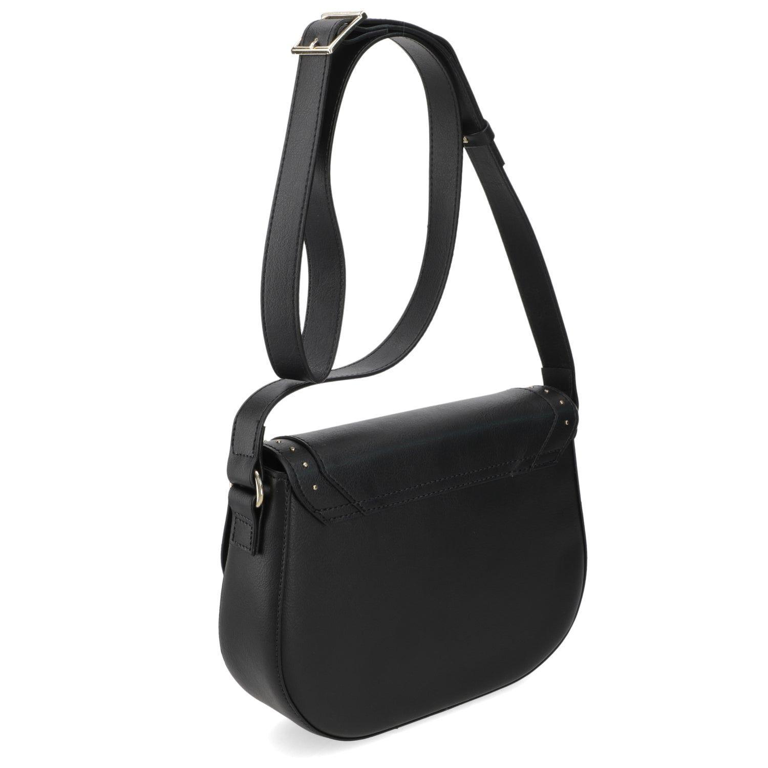 Cartera Bandolera Mujer Vizzano Negra con Detalles de Tachas-1