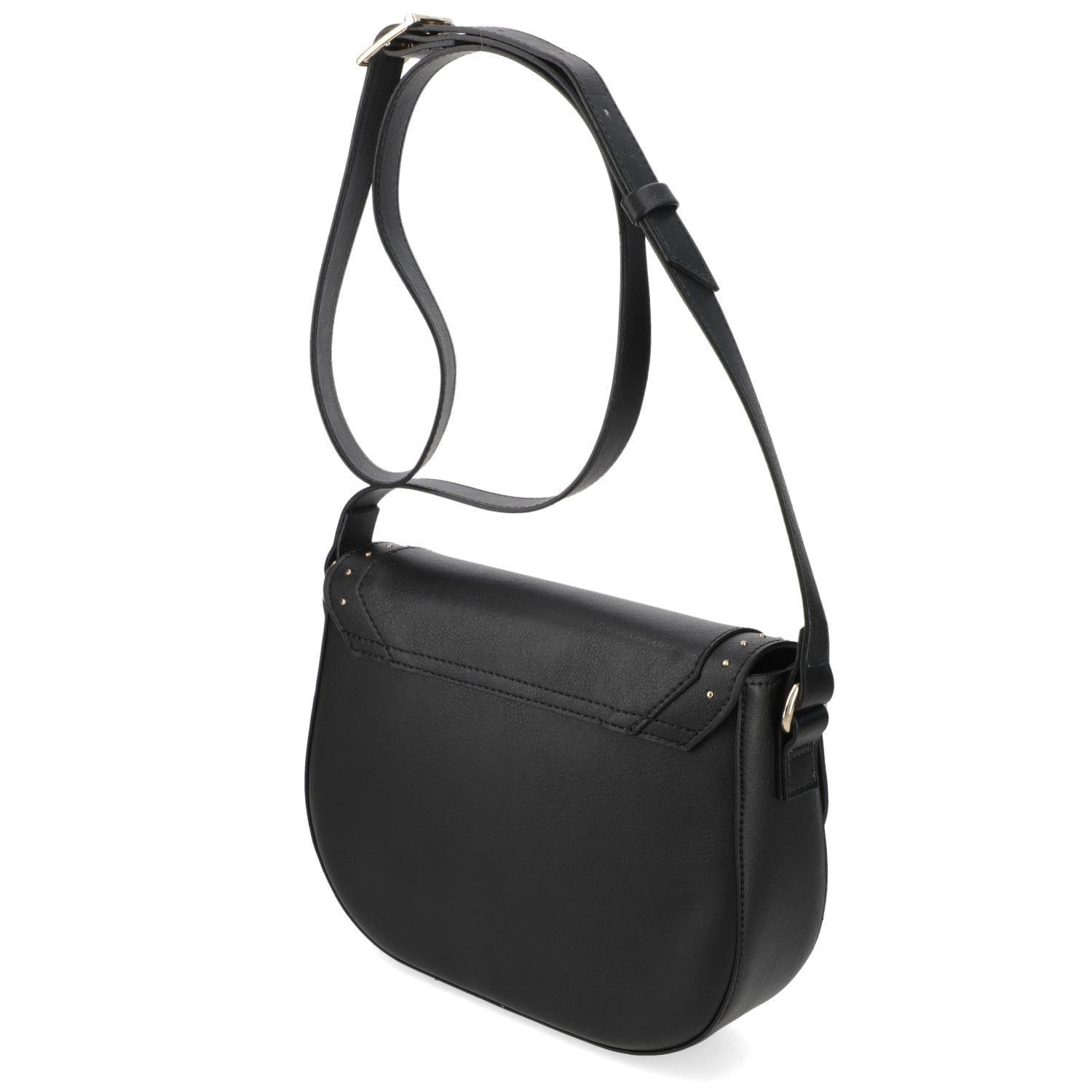 Cartera Bandolera Mujer Vizzano Negra con Detalles de Tachas-4