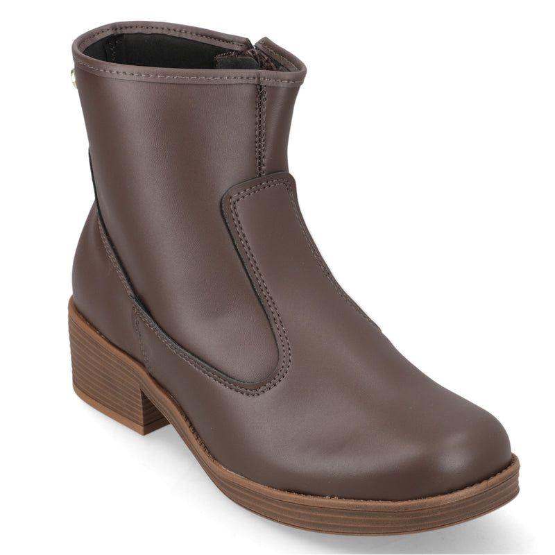 Botin Mujer Moleca  Café-2