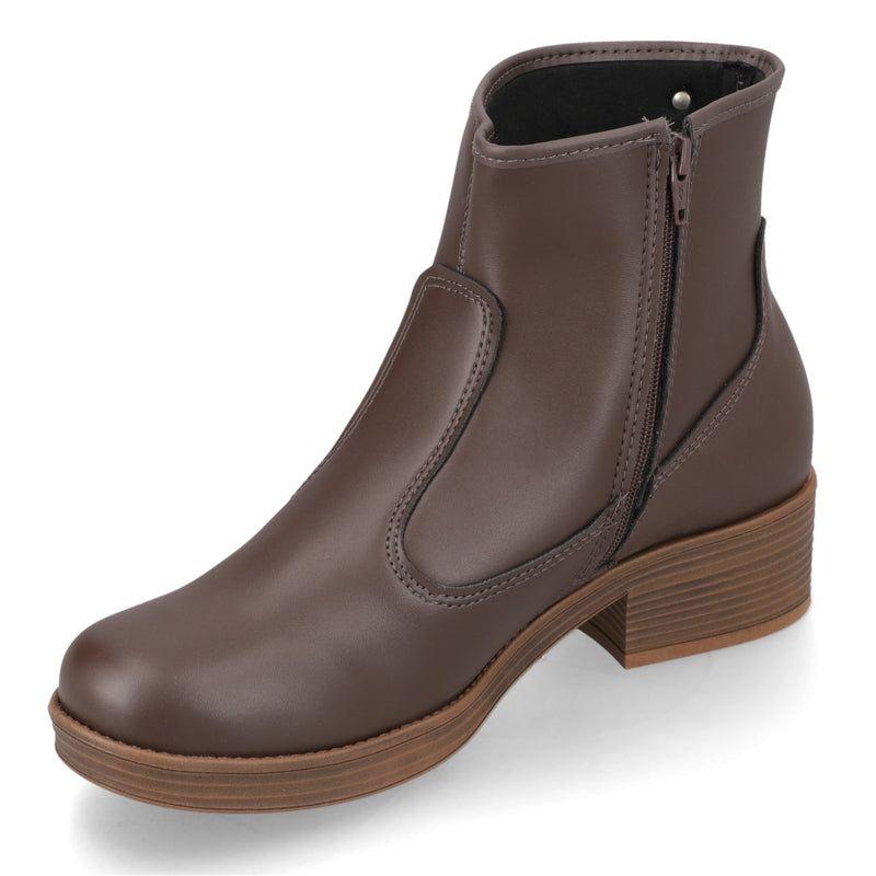 Botin Mujer Moleca  Café-5