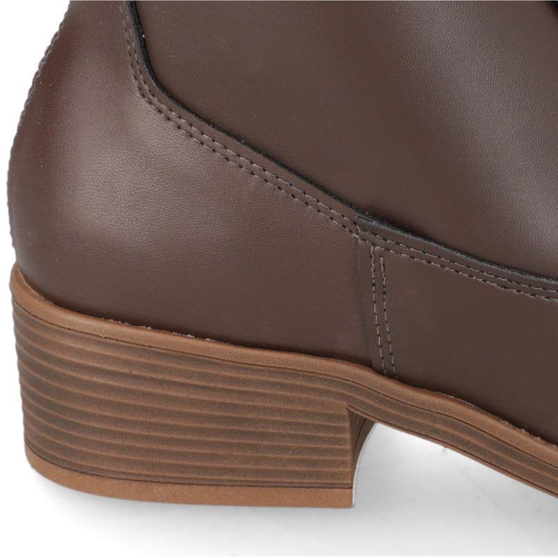 Botin Mujer Moleca  Café-6
