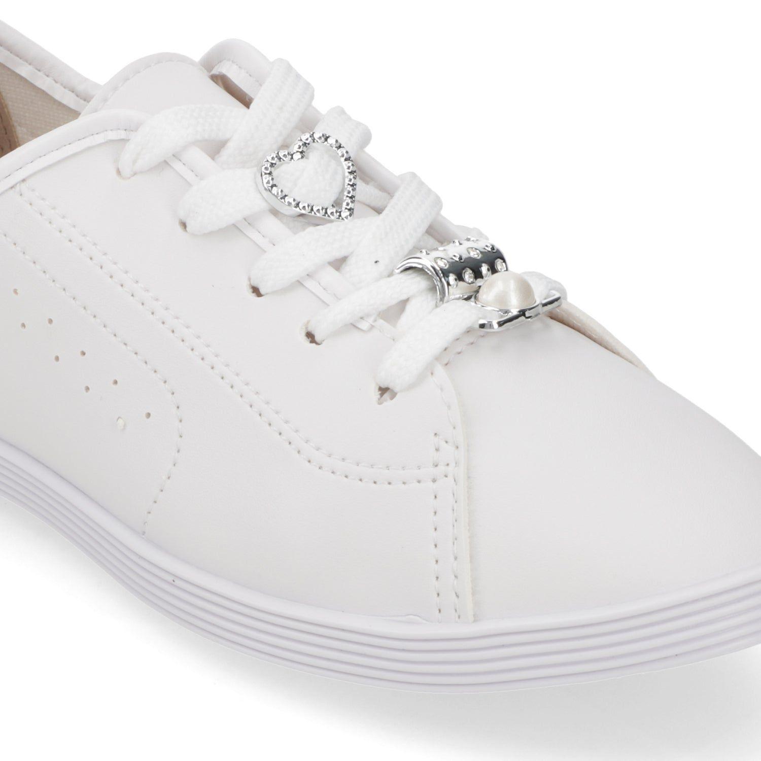 Zapatilla Mujer Beira Rio Blanca con Detalles en Cordones-5