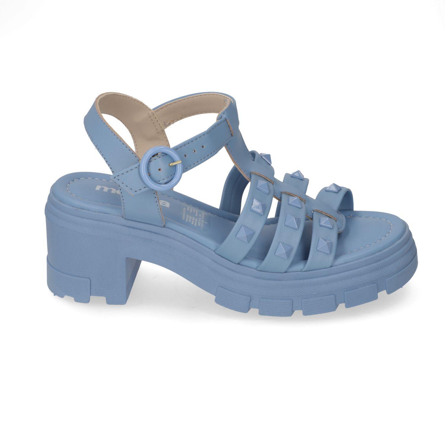 Sandalia Taco Moleca Celeste 10929-0