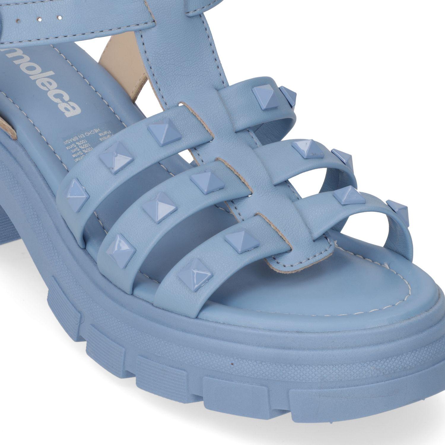 Sandalia Taco Moleca Celeste 10929-4