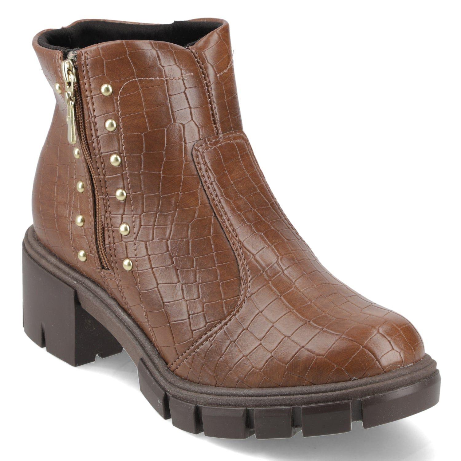 Botín Moleca Croco Marron-0