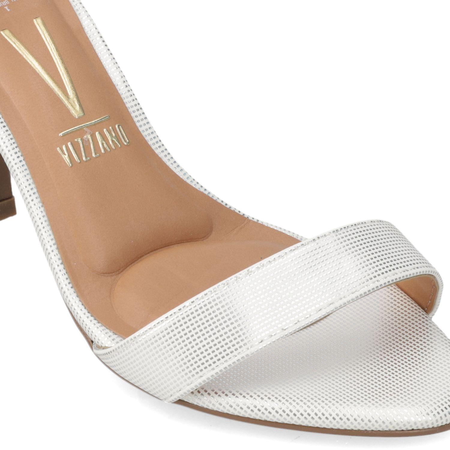 Sandalia Taco Vizzano Plata 11602-5