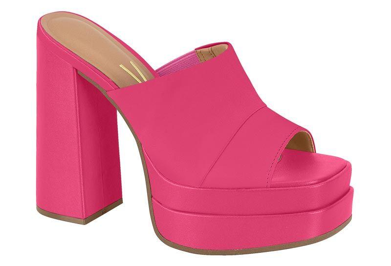 Sandalia Taco Vizzano Rosado Efecto Cuero  Pink Gloss 1035 Pelica-0