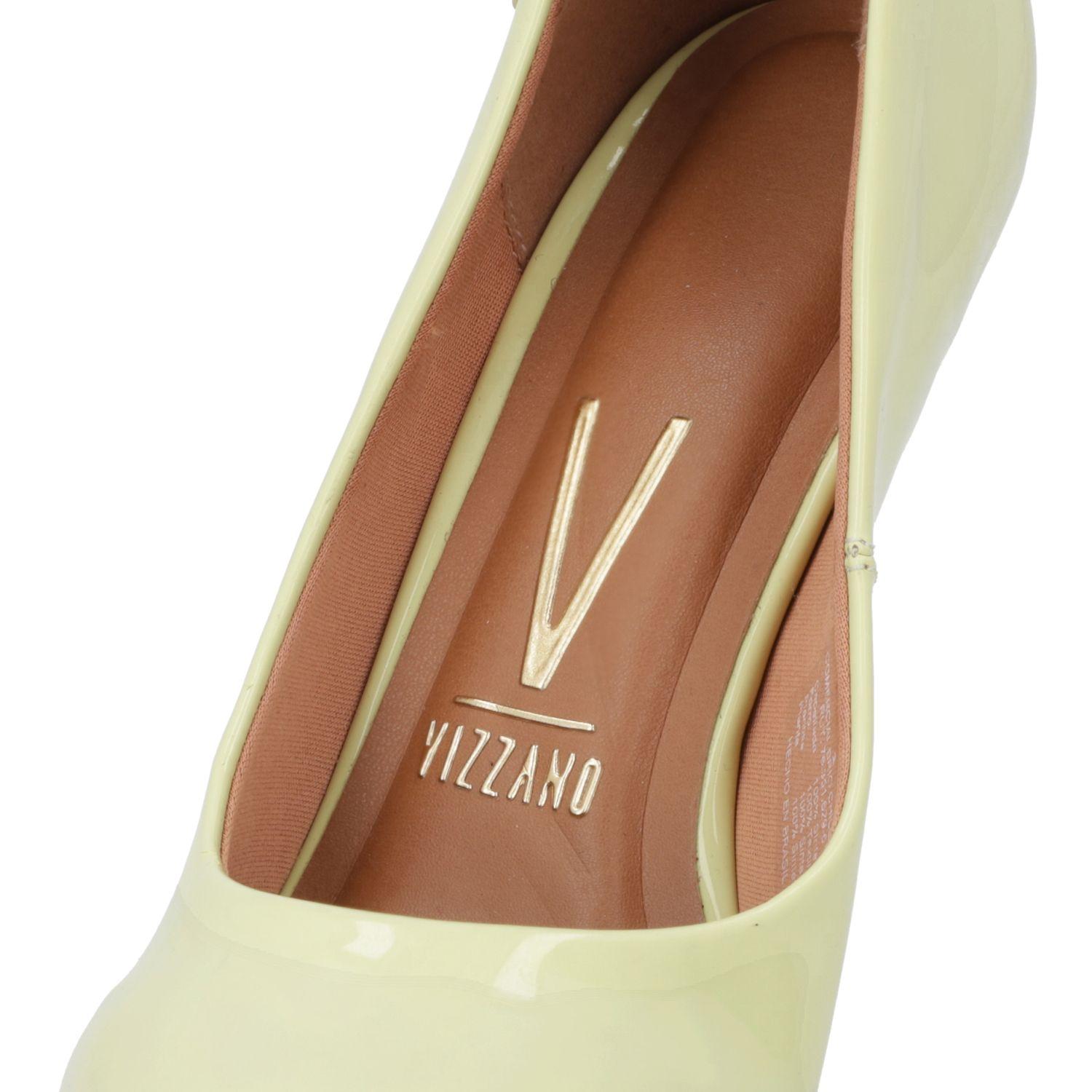 Stiletto Vizzano Amarillo Taco 13 Cm Efecto Cuero-4
