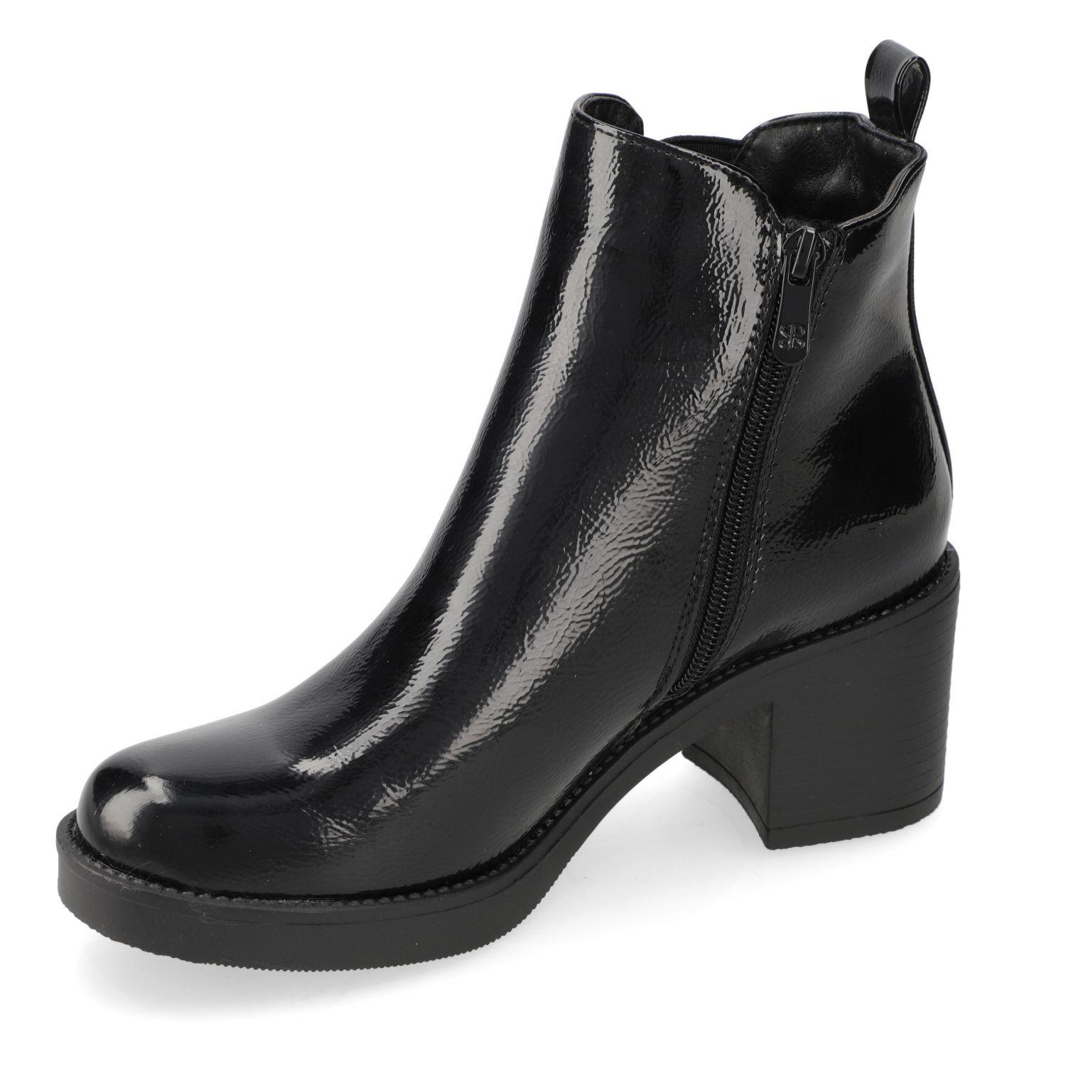 Botín Mujer New Walk Negro Taco Ancho 5 cm-2