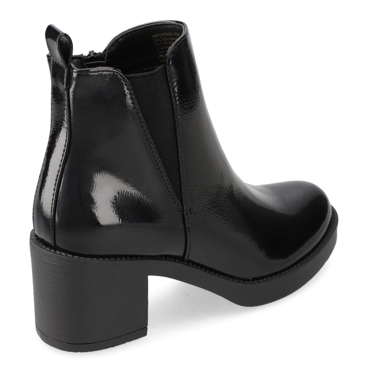 Botín Mujer New Walk Negro Taco Ancho 5 cm-3
